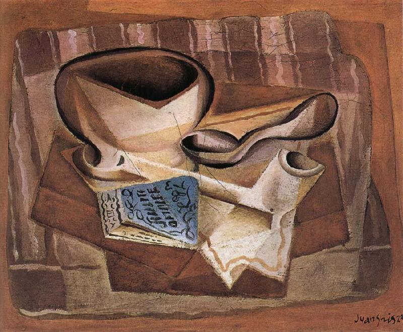 Juan Gris Bottle book and soup spoon Germany oil painting art